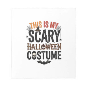 Lustiges Gruseliges Halloween-Kostüm Vintage-Shirt Notizblock