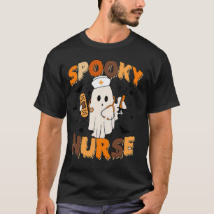 Lustiges gruseliges Krankenschwester-Geister-Bu-Cr T-Shirt