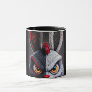 Lustiges gruseliges Monster-Gesicht Schwarze Kaffe Tasse