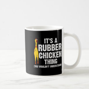 Lustiges Gummihuhn-Geschenk Männer Frauen Gummihuh Kaffeetasse