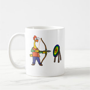 Lustiges Gummihuhn Schießbogenschießen Baseball Kaffeetasse