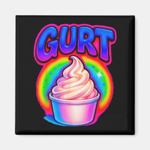 Lustiges Gurt Gehirnrot Meme Joghurt Gen Z Slang G Magnet