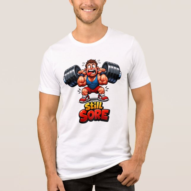Lustiges Gym-Design - Workout-Meme - Tri-Blend Shirt (Vorderseite)