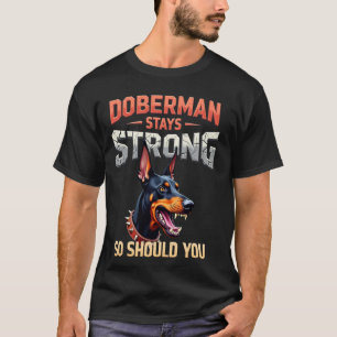 Lustiges Gym-Geschenk für Dobermann Pinscher Hunde T-Shirt