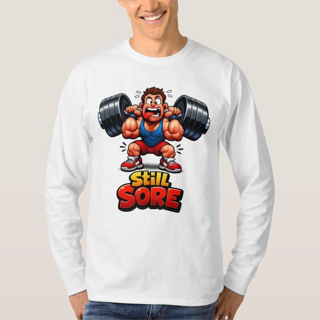 Lustiges Gym Longsleeve T-Shirt - Gym Meme  (Vorderseite)