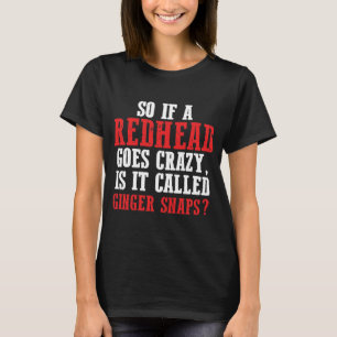 Lustiges Haar-Aufbereiterredhead-Geschenk-roter T-Shirt