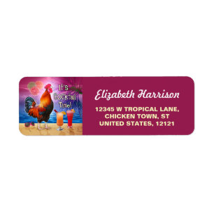 Lustiges Hahn-Huhn CocktailTropical Strand-Meer