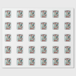 Lustiges Hahn Vintage-Stich-Shirt-Design (2)_1 Geschenkpapier