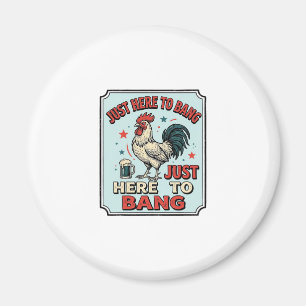 Lustiges Hahn Vintage-Stich-Shirt-Design (2)_1 Magnet