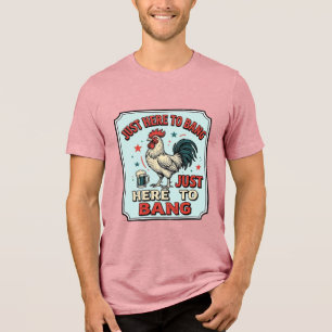 Lustiges Hahn Vintage-Stickerei-Shirt-Design (2)_1 Tri-Blend Shirt