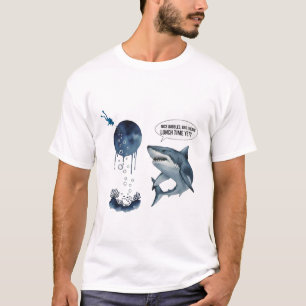 Lustiges Hai-Taucher-Mittagessen ? T-Shirt