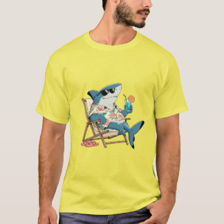 Lustiges Hai-Urlaubs-T-Shirt T-Shirt