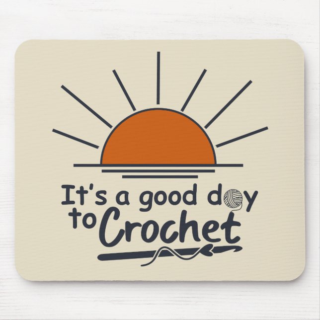 lustiges Häkelchen Mousepad (Vorne)