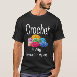 Lustiges Häkeln ist mein Lieblingssport Humor Mutt T-Shirt