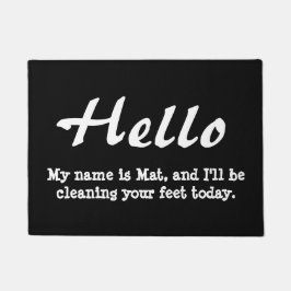 Lustiges hallo fußmatte