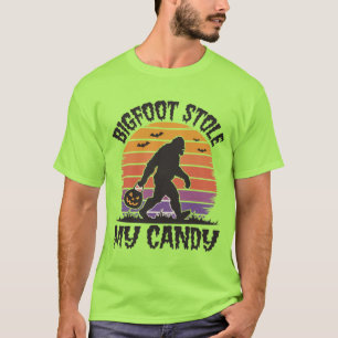 Lustiges Halloween Bigfoot hat meine Süßigkeiten g T-Shirt