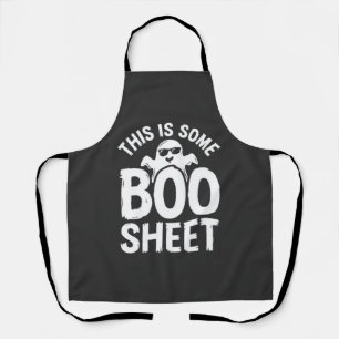 Lustiges Halloween Boo Sheet Gespenst Design_1 Schürze