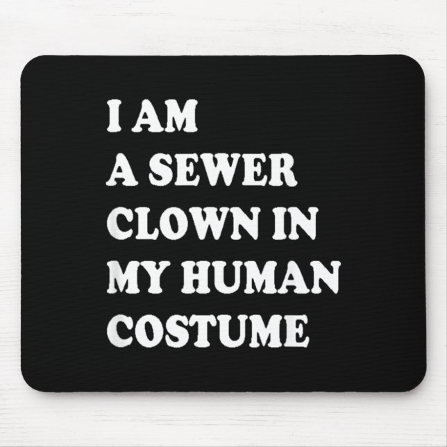 Lustiges Halloween Clown Kostüm Mousepad (Vorne)