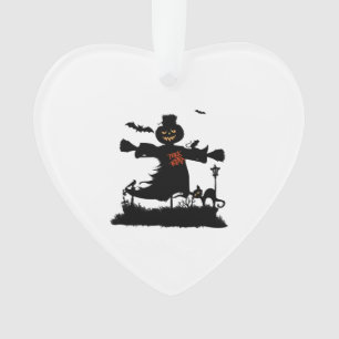 Lustiges Halloween-Design mit Vogelscheuche Ornament