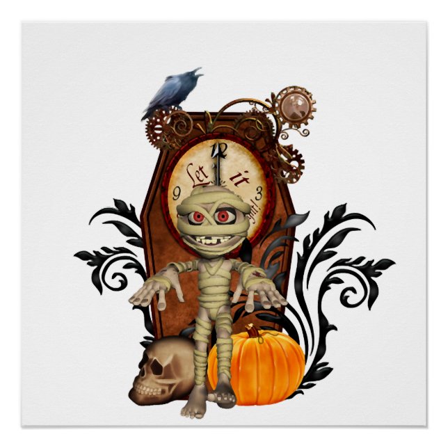 Lustiges Halloween-Design Poster (Vorderseite)