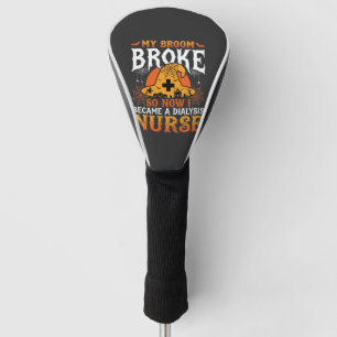 Lustiges Halloween Dialyse Krankenschwester Hexenb Golf Headcover