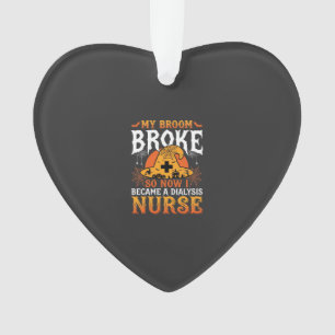 Lustiges Halloween Dialyse Krankenschwester Hexenb Ornament