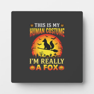 Lustiges Halloween-Fuchs-Kostüm für Menschen Fotoplatte