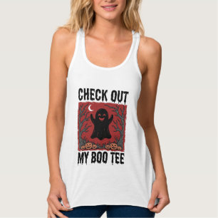 Lustiges Halloween-Geist Boo T-Shirt Vintage Vekto Tank Top
