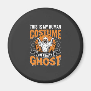 Lustiges Halloween-Geist-Mensch-Kostüm Vintage Magnet