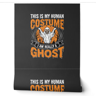 Lustiges Halloween-Geist-Mensch-Kostüm Vintage Tapete