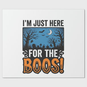 Lustiges Halloween-Gespenst Vintage T-Shirt Design Geschenkpapier