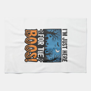 Lustiges Halloween-Gespenst Vintage T-Shirt Design Geschirrtuch