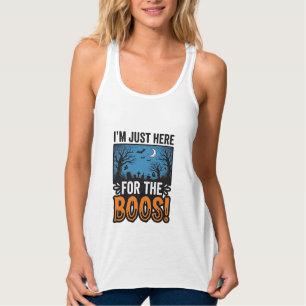 Lustiges Halloween-Gespenst Vintage T-Shirt Design Tank Top