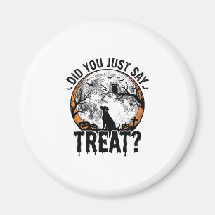 Lustiges Halloween-Hunde-Leckerli-Vintage-Vector-D Magnet
