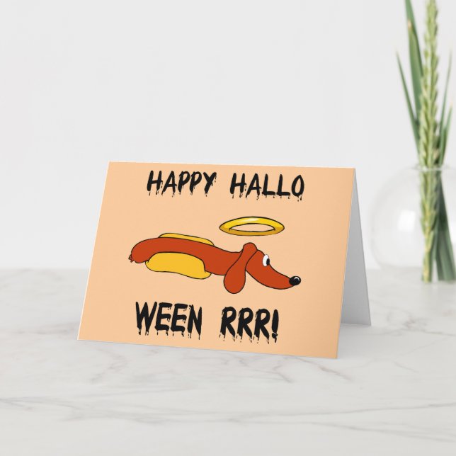 Lustiges Halloween Karte (Vorderseite)