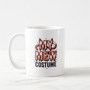 Lustiges Halloween-Katzen-Miau-Kostüm Vintage-Desi Kaffeetasse