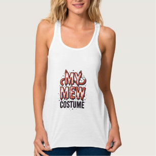 Lustiges Halloween-Katzen-Miau-Kostüm Vintage-Desi Tank Top