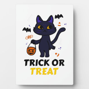 lustiges Halloween-Katzenkostüm Halloween-Geschenk Fotoplatte