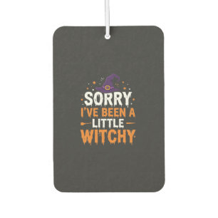 Lustiges Halloween-Kleines-Hexen-Zitat-Design Autolufterfrischer