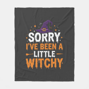 Lustiges Halloween-Kleines-Hexen-Zitat-Design Fleecedecke