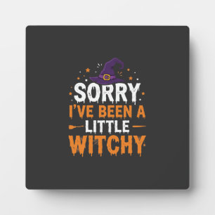 Lustiges Halloween-Kleines-Hexen-Zitat-Design Fotoplatte
