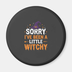 Lustiges Halloween-Kleines-Hexen-Zitat-Design Magnet