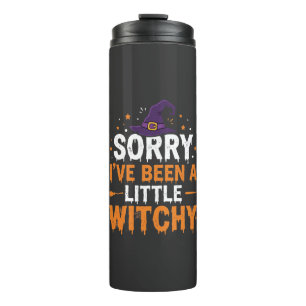 Lustiges Halloween-Kleines-Hexen-Zitat-Design Thermosbecher