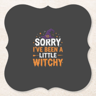 Lustiges Halloween-Kleines-Hexen-Zitat-Design Untersetzer