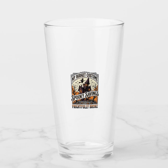 Lustiges Halloween-Kostenüm gebrochene Hexe Spukha Glas (Vorderseite)