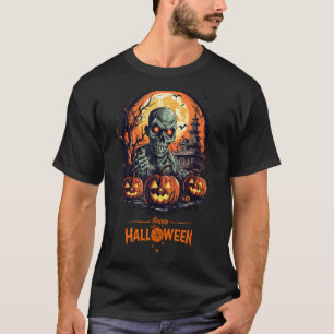 Lustiges Halloween-Kostenüm Geist Hexe Retro vinta T-Shirt