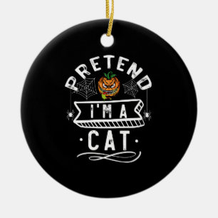Lustiges Halloween-Kostüm-Geschenk "Tu so, als ob Keramik Ornament