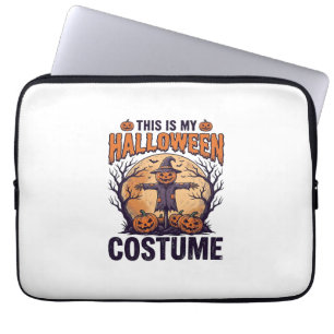 Lustiges Halloween-Kostüm Kürbis-Hexen-Shirt-Desig Laptopschutzhülle