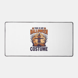 Lustiges Halloween-Kostüm Kürbis-Hexen-Shirt-Desig Schreibtischunterlage