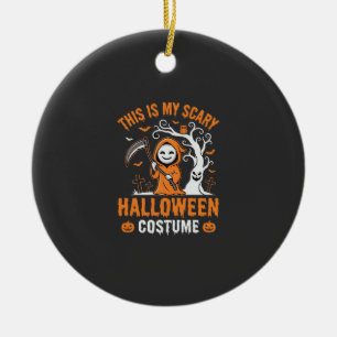 Lustiges Halloween-Kostüm Sensenmann Friedhof Desi Keramik Ornament